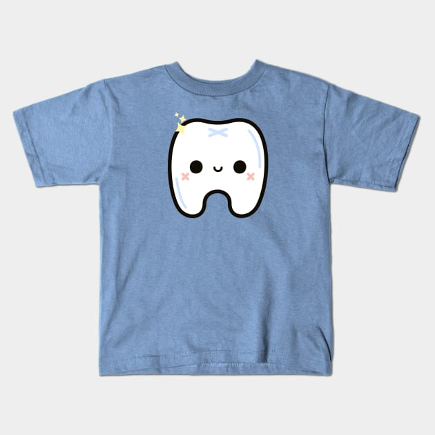 Cute tooth Kids T-Shirt by peppermintpopuk